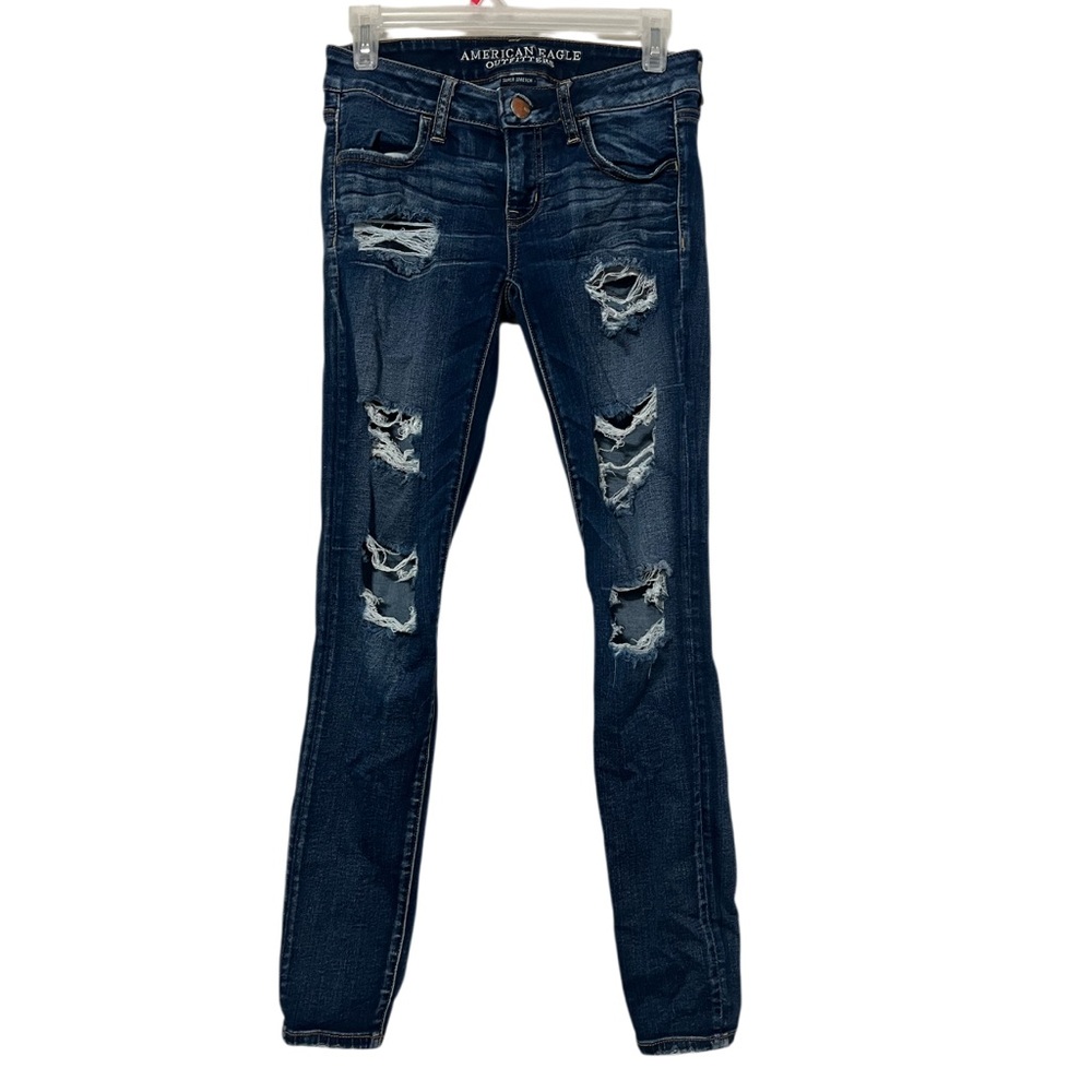 American Eagle Outfitters Denim Distressed Skinny Jeans